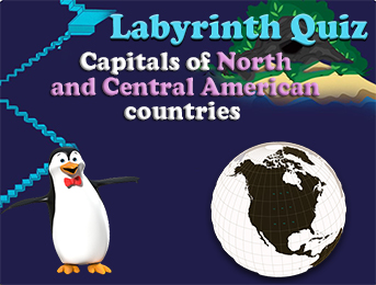 Maze Quiz_capitals of North and Central American countries