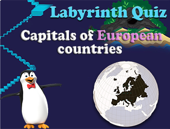 Maze quiz capital of European countries