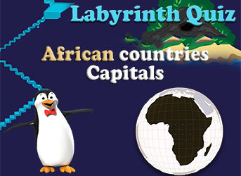 Maze quiz : African countries capitals