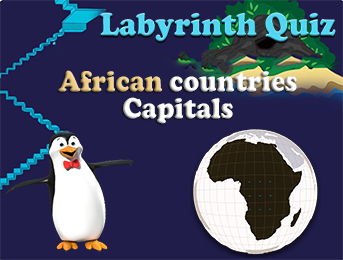 Maze quiz African countries capitals