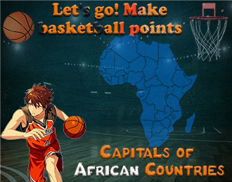 Basket ball geo quiz : capitals of African countries