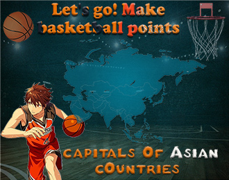 Basket ball geo quiz : Asian countries capitals