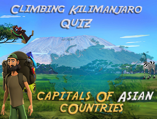 Climbing mountain Geo quiz_Capitals of Asian countries