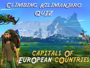 Climbing mountain Geo quiz_Capitals of European countries