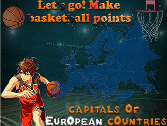 Basket ball geo quiz :  European countries Capitals