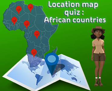 Location map quiz : African countries