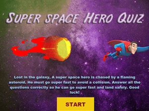 Super space hero geo quiz