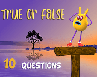 True or False Geo Quiz 10 questions