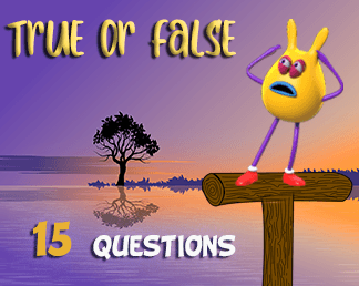 True or False Geo Quiz 15 questions