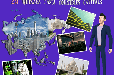 Asian countries capital quiz (25 questions)