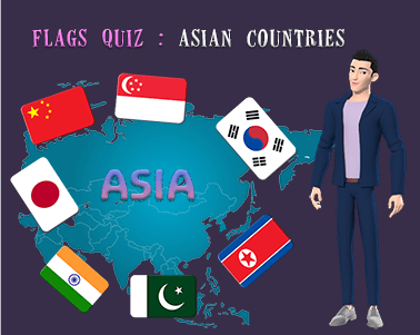Asia countries flags quiz