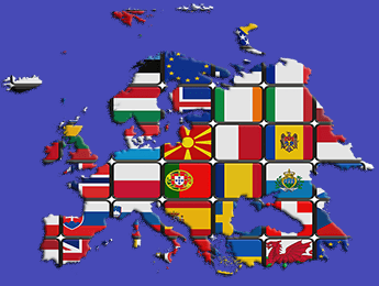 Europe continent Flag