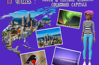 Countries and capitals North America quiz (15 questions)