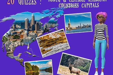 Countries and capitals in North America quiz (20 questions)