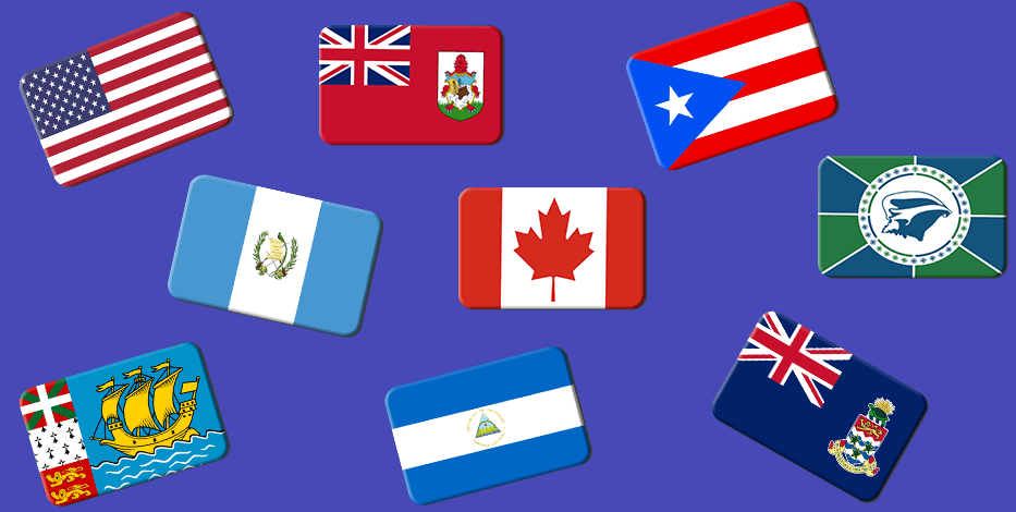 North America Header Flag quiz