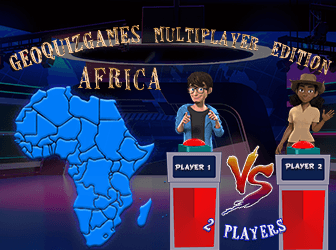 Multiplayer Africa trivia quiz 2 players