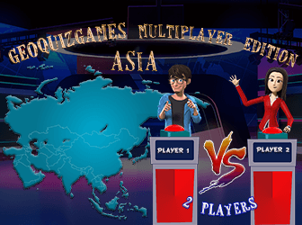 Multiplayer Asia trivia quiz  2 players