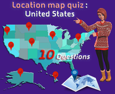 US  map quiz game (10 questions)