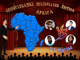 Multiplayer Africa quiz : 1 - 4 players