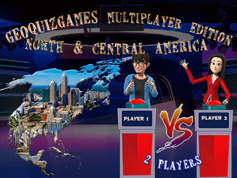 Multiplayer North & Central America quiz : 2 players