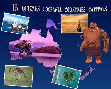Oceanian countries capital quiz (15 questions)