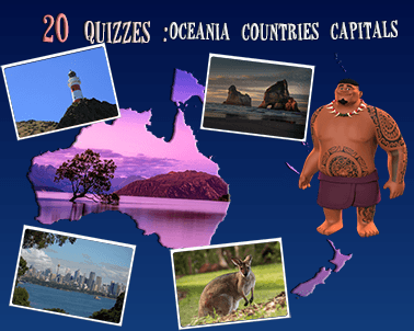 Oceanian countries capital quiz (20 questions)