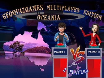 Multiplayer Oceania quiz : 2 players