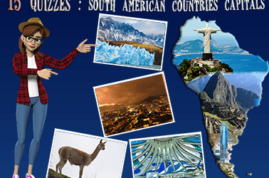 South American countries capital quiz (15 questions)