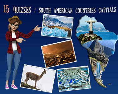 South American countries capital quiz (15 questions)