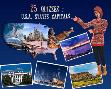 Capital of US States quiz 25 questions