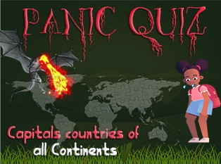 Panic Quiz_Capitals countries of all Continents