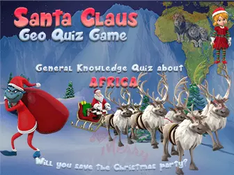 Santa game : Africa quiz