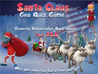 The Santa game U.S. Geo Quiz