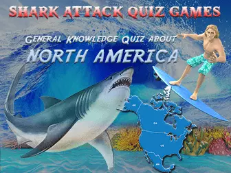 North America facts quiz : shark game