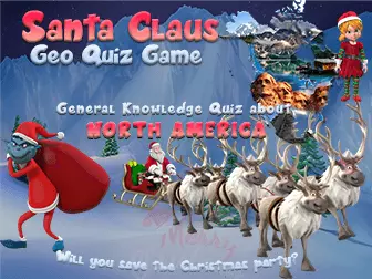 Game with santa claus : North America quiz