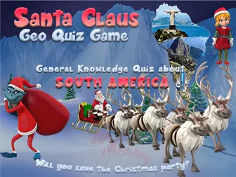 South America quiz facts : Santa Claus game