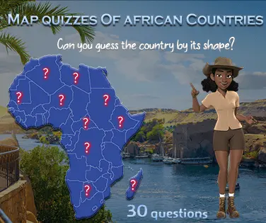 Map quizzes africa