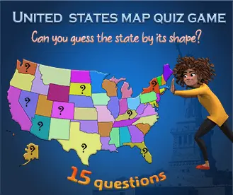 US states map quiz